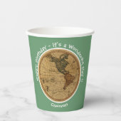 Antique 1786 Western Hemisphäre Karte Themenpartei Pappbecher (Vorderseite)