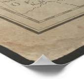 Antique 1799 Map of Silesia & Moravia, Historical Poster (Ecke)