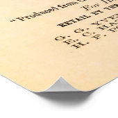 Antique 1869 würzige Soße und Poster (Ecke)