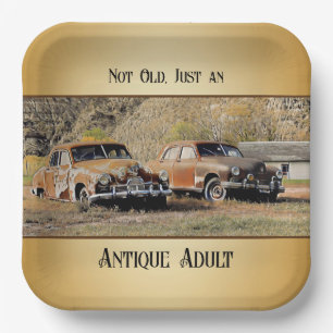 Antique Adult - Papierplatte Pappteller
