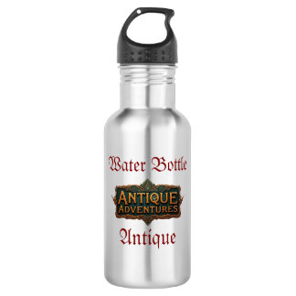 Antique Adventures Typografy Art Zeitlos - Edelstahlflasche