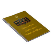 Antique Adventures Typografy Art - Zeitlose Lega Notizblock (Rechte Seite)