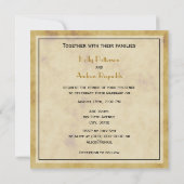 Antique Africa Map Not BG SQ Wedding Einladung (Rückseite)