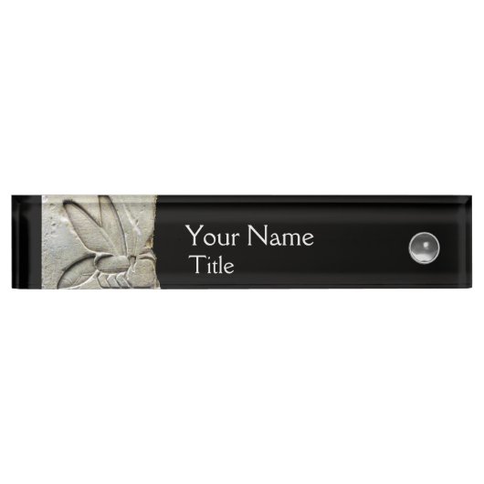 ANTIQUE ÄGYPTISCHE HONEY BEBEN, BEEKEEPER Schwarz- Namensplakette (Vorderseite)