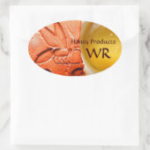 ANTIQUE ÄGYPTISCHE HONEY BIE BEEKEEPER LIEFERUNGEN OVALER AUFKLEBER (Tasche)