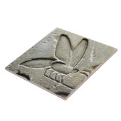 ANTIQUE ÄGYPTISCHE HONEY BIE BEEKEEPER Schwarz-wei Fliese (Seite)