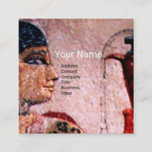 ANTIQUE ÄGYPTISCHE KOSMETIK, FASHION & SCHÖNHEIT M QUADRATISCHE VISITENKARTE