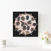 ANTIQUE ÄGYPTISCHE VINEYARD-GRAPEN, GRAPE VINES QUADRATISCHE WANDUHR (Zuhause)