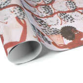 ANTIQUE ÄGYPTISCHE WEINKARTE WEINTRAUM HARVEST GESCHENKPAPIER (Rolleneckpunkt)