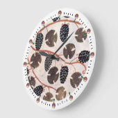 ANTIQUE ÄGYPTISCHE WEINRÜBE UND WEINEN GROßE WANDUHR (Winkel)