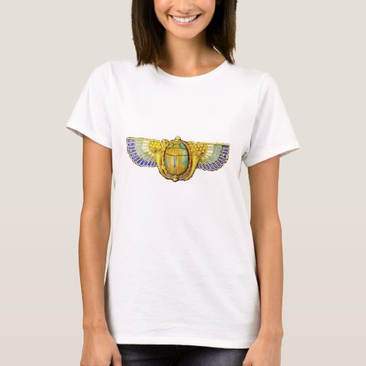 ANTIQUE ÄGYPTISCHE WINGED SCARAB/CORNUCOPIA JEWEL T-Shirt (Vorderseite)
