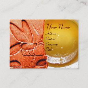 ANTIQUE ÄGYPTISCHES HONEY BIES BEEKEEPER WAX SIEGE VISITENKARTE