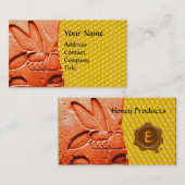 ANTIQUE ÄGYPTISCHES HONEY BIES BEEKEEPER WAX SIEGE VISITENKARTE (Vorne/Hinten)