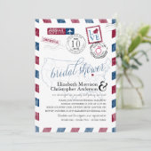 Antique Airmail Dayton Ohio | Brautparty Einladung (Stehend Vorderseite)