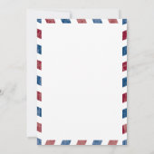 Antique Airmail Dayton Ohio | Brautparty Einladung (Rückseite)