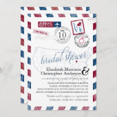 Antique Airmail Dayton Ohio | Brautparty Einladung (Vorne/Hinten)