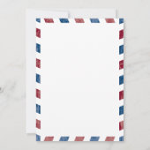 Antique Airmail New Jersey und Frankreich | Hochze Einladung (Rückseite)