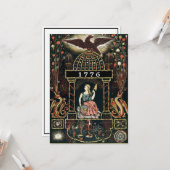 Antique American Fire Works und 4. Juli Karte (Vorderseite/Rückseite Beispiel)