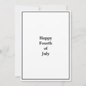 Antique American Fire Works und 4. Juli Karte (Rückseite)