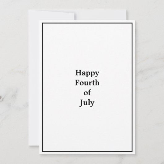 Antique American Fire Works und 4. Juli Karte (Rückseite)