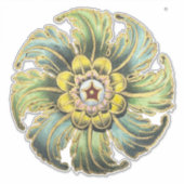 Antique Architectural Rosette Nr. 1 Aufkleber (Vorderseite)