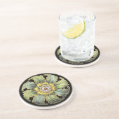 Antique Architectural Rosette Nr. 1 Getränkeuntersetzer (Seite)