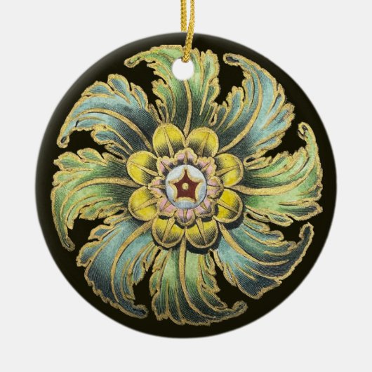 Antique Architectural Rosette Nr. 1 Keramik Ornament (Vorne)