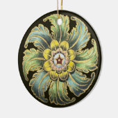 Antique Architectural Rosette Nr. 1 Keramik Ornament (Links)