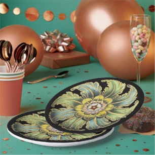 Antique Architectural Rosette Nr. 1 Pappteller