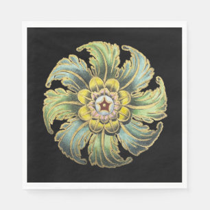 Antique Architectural Rosette Nr. 1 Serviette