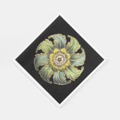 Antique Architectural Rosette Nr. 1 Serviette (Ecke)