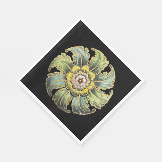 Antique Architectural Rosette Nr. 1 Serviette (Ecke)