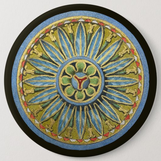 Antique Architectural Rosette Nr. 2 Button (Vorderseite)