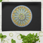 Antique Architectural Rosette Nr. 2 Geschirrtuch (Gefaltet)