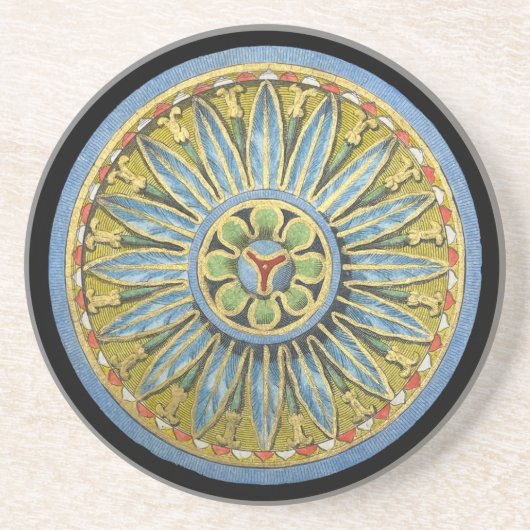 Antique Architectural Rosette Nr. 2 Getränkeuntersetzer (Vorne)