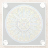 Antique Architectural Rosette Nr. 2 Glasuntersetzer (Rückseite)