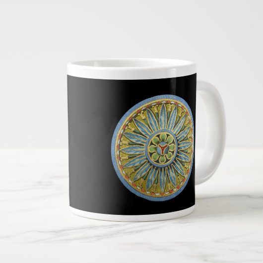Antique Architectural Rosette Nr. 2 Jumbo-Tasse (Vorderseite Rechts)