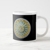 Antique Architectural Rosette Nr. 2 Jumbo-Tasse (Rechts)