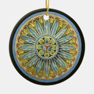 Antique Architectural Rosette Nr. 2 Keramik Ornament