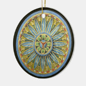 Antique Architectural Rosette Nr. 2 Keramik Ornament (Links)