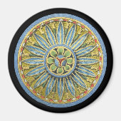 Antique Architectural Rosette Nr. 2 Magnet (Vorne)