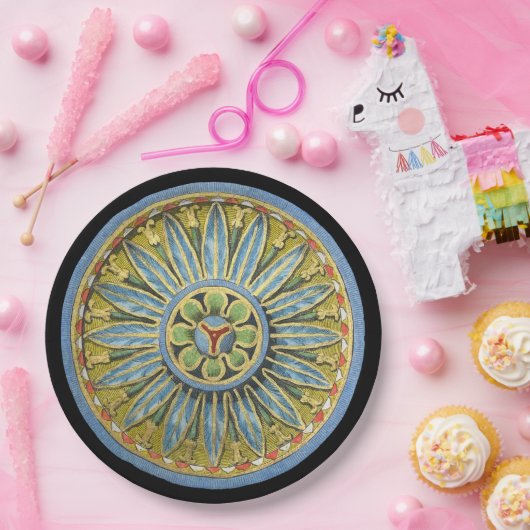 Antique Architectural Rosette Nr. 2 Pappteller (Party)