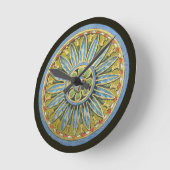 Antique Architectural Rosette Nr. 2 Runde Wanduhr (Winkel)