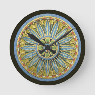 Antique Architectural Rosette Nr. 2 Runde Wanduhr