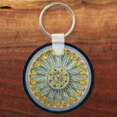 Antique Architectural Rosette Nr. 2 Schlüsselanhänger (Rückseite)