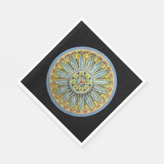 Antique Architectural Rosette Nr. 2 Serviette (Ecke)