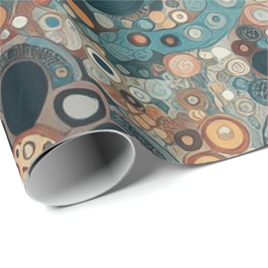 Antique Art Nouveau Style Feine Malerei Geschenkpapier (Rolleneckpunkt)