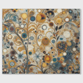 Antique Art Nouveau Style Feine Malerei Geschenkpapier (Flach)