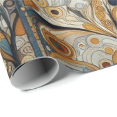 Antique Art Nouveau Style Feine Malerei Geschenkpapier (Rolleneckpunkt)