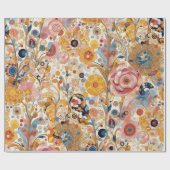 Antique Art Nouveau Style Feine Malerei Geschenkpapier (Flach)